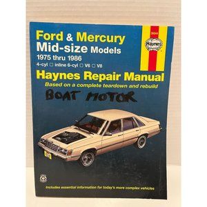 Haynes FORD & MERCURY Mid-Size Models Auto Car Repair Manual #36044